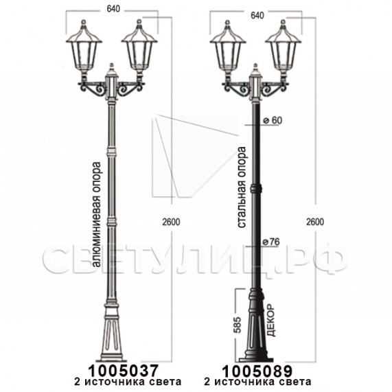 Уличные фонари 1001, 1005, 2036, 2037 в Актобе 25